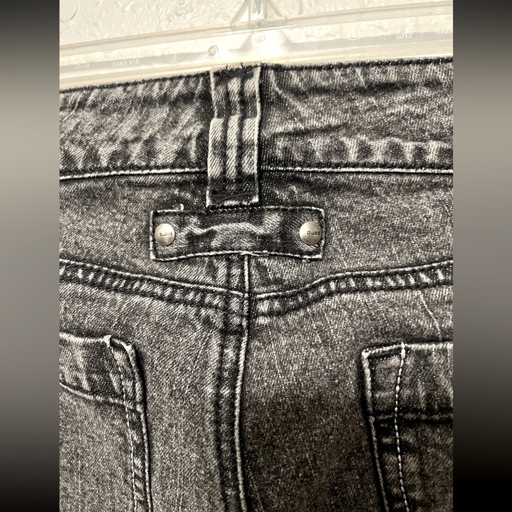 NWT Y2K DKNY Jeans Womens Sz 27 Black Skinny Acid Washed Denim Ankle Zip LowRise - Picture 5 of 12